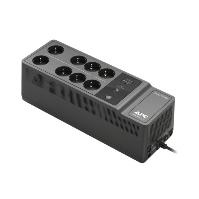 Back-UPS 850VA, 230V, USB Type-C and A charging ports, Offline