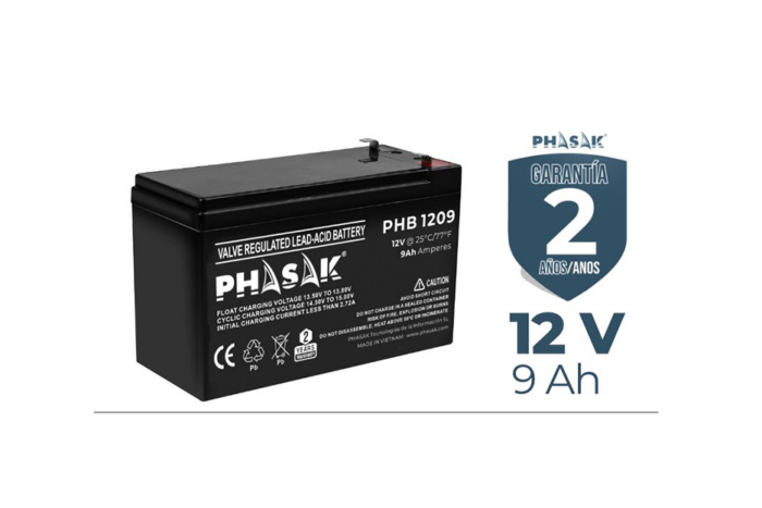 Bateria Phasak 12V 9Ah