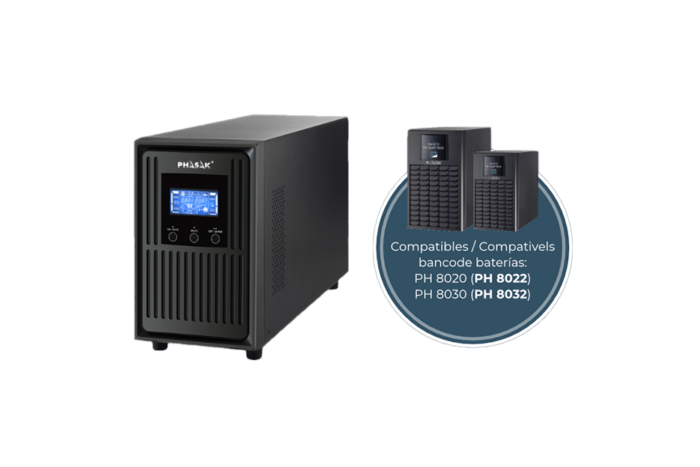 UPS Phasak Conqueror Pro 1000VA ONLINE LCD - Image 4